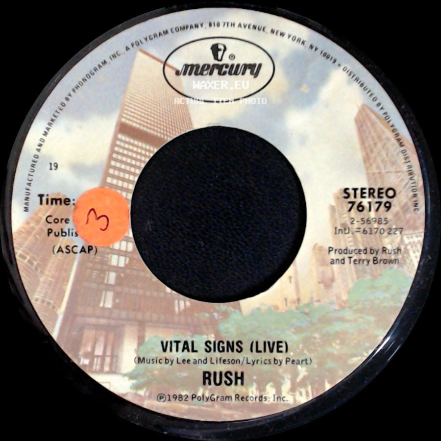 Rush - Vital Signs (Live) / New World Man side A