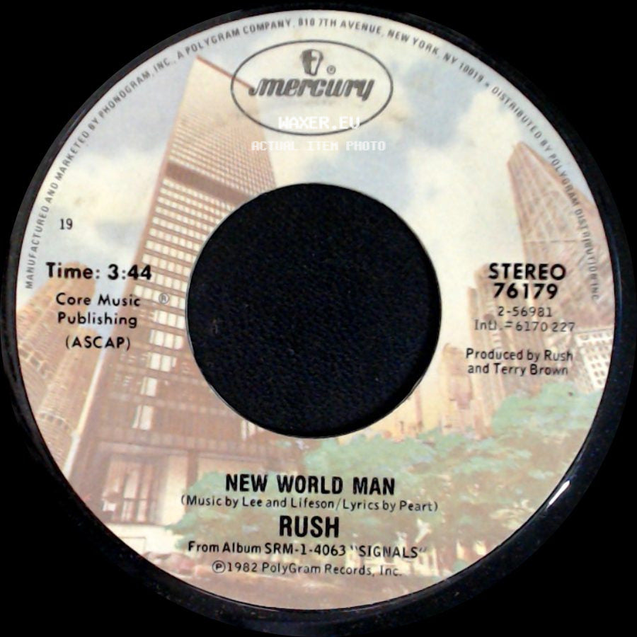 Rush - Vital Signs (Live) / New World Man side B