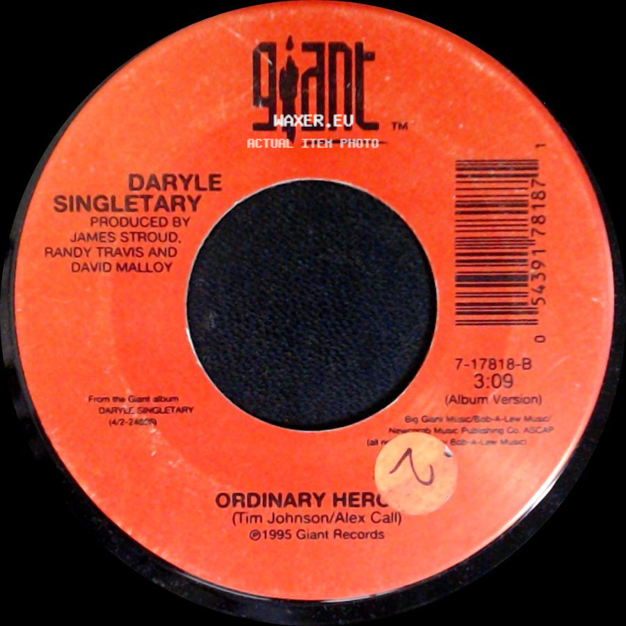 Daryle Singletary - I Let Her Lie / Ordinary Hero side B
