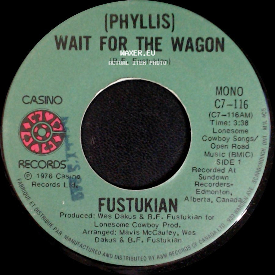 Fustukian - Wait For The Wagon / (Phyllis) Wait For The Wagon side A