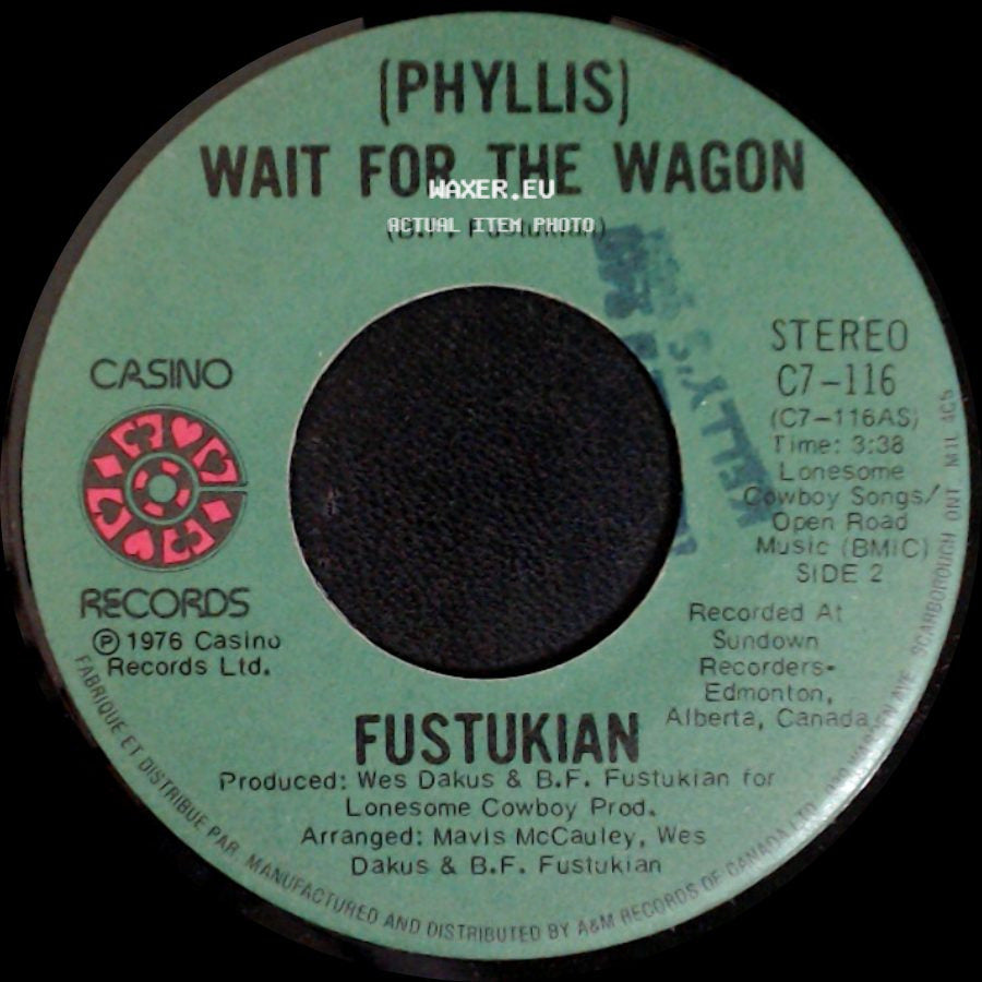 Fustukian - Wait For The Wagon / (Phyllis) Wait For The Wagon side B
