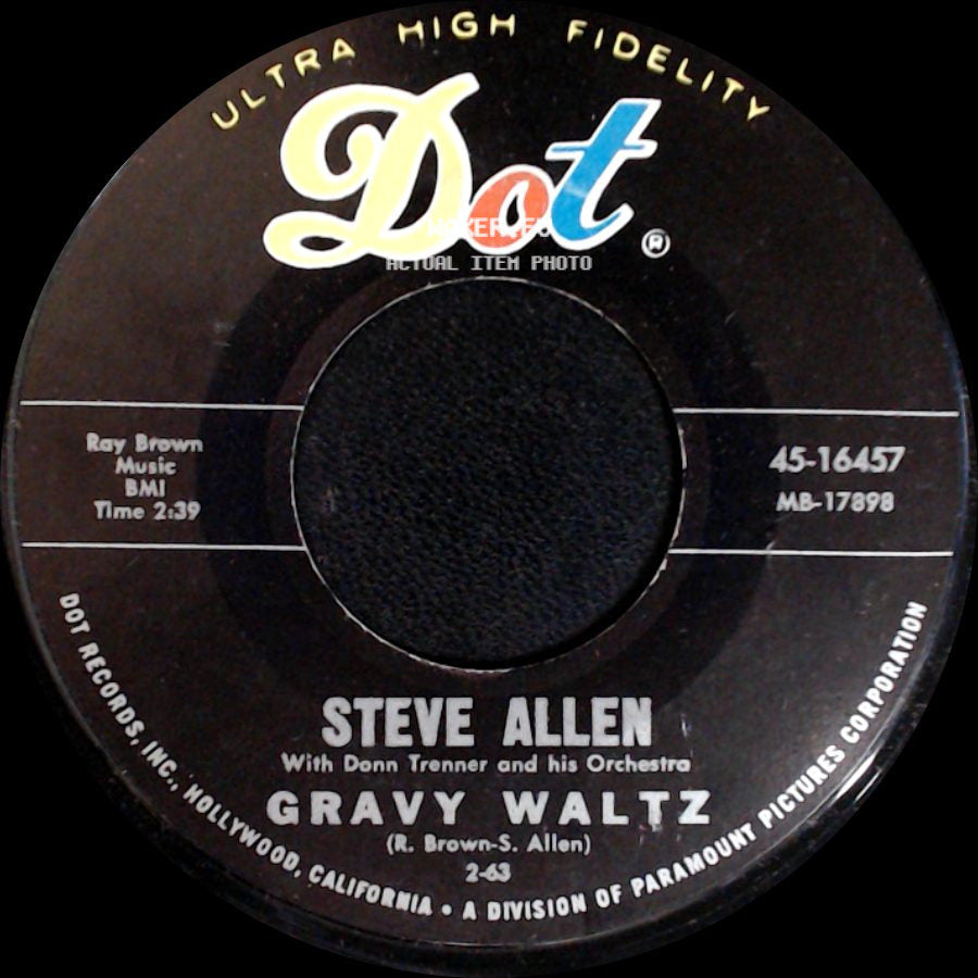 Steve Allen - Gravy Waltz / Preacherman side A