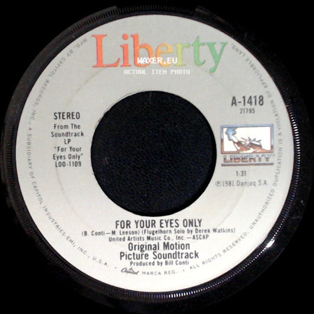 Sheena Easton - For Your Eyes Only / For Your Eyes Only side B