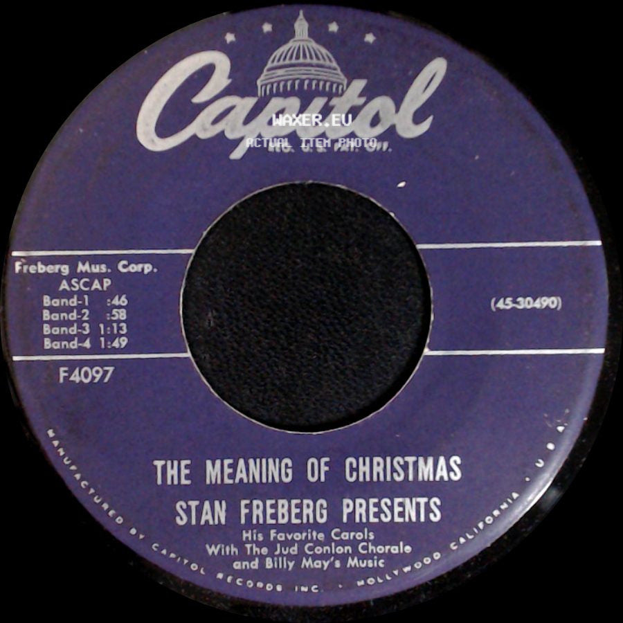 Stan Freberg / Stan Freberg Presents - Green Christmas / The Meaning Of Christmas side B
