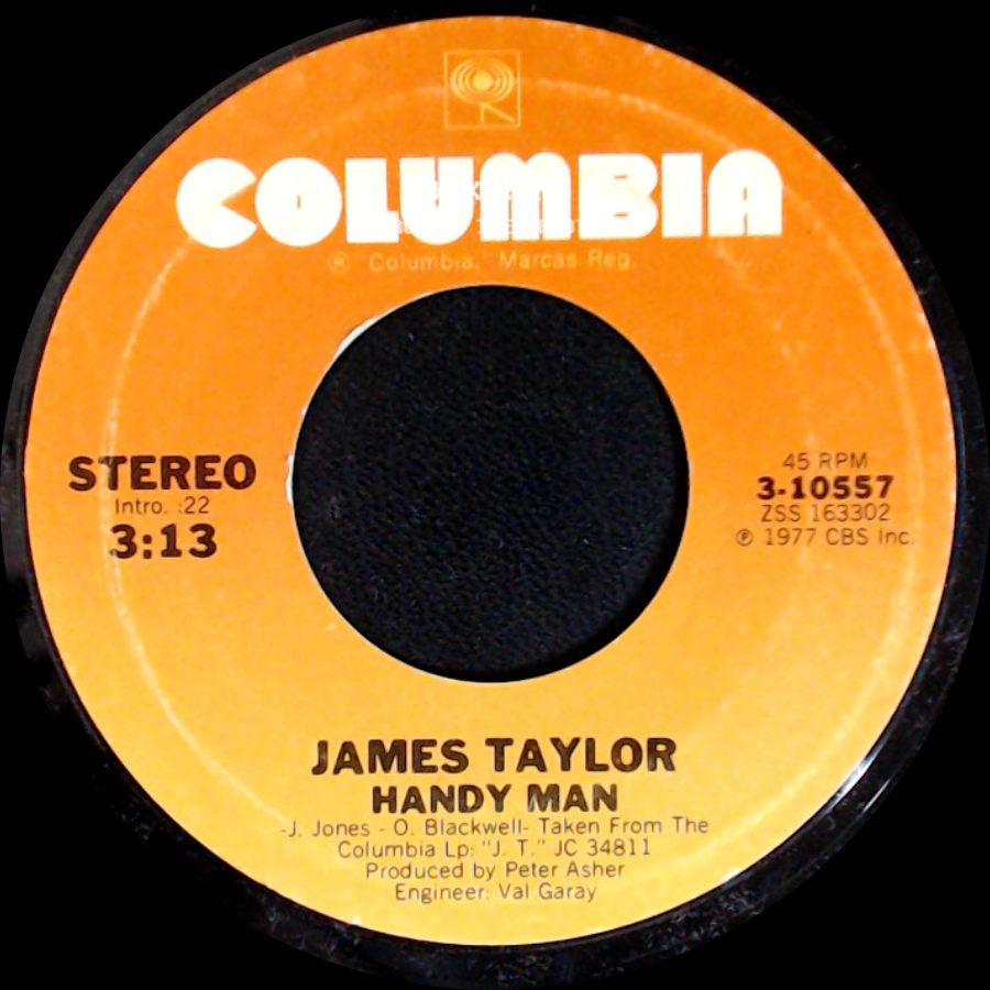 James Taylor - Handy Man / Bartender's Blues side A