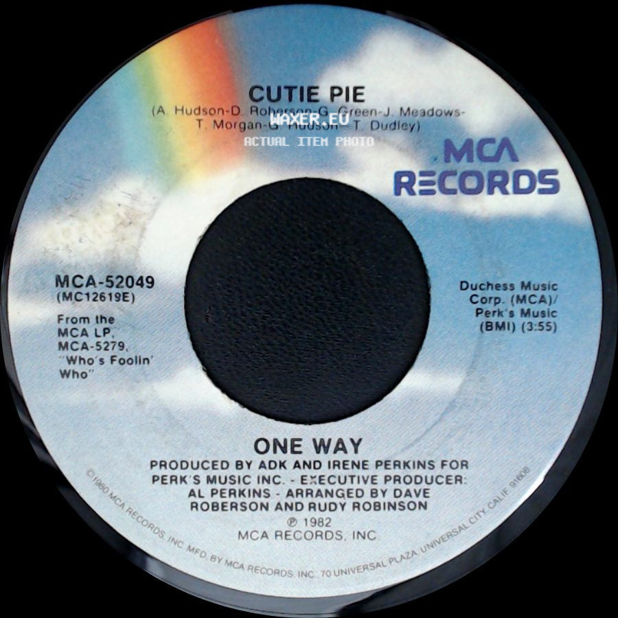 One Way - Cutie Pie / Give Me One More Chance side A