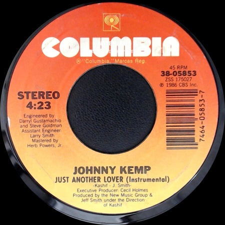 Johnny Kemp - Just Another Lover (Vocal) / Just Another Lover (Instrumental) side B