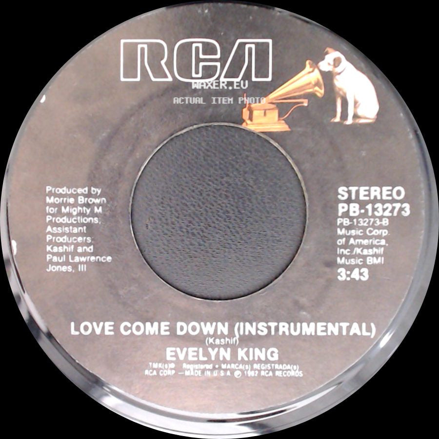Evelyn King - Love Come Down / Love Come Down (Instrumental) side B