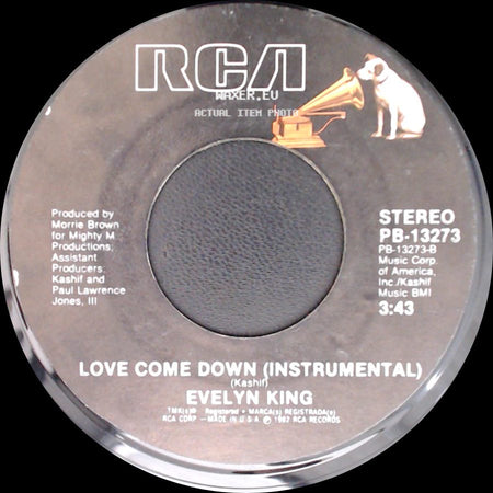 Evelyn King - Love Come Down / Love Come Down (Instrumental) side B