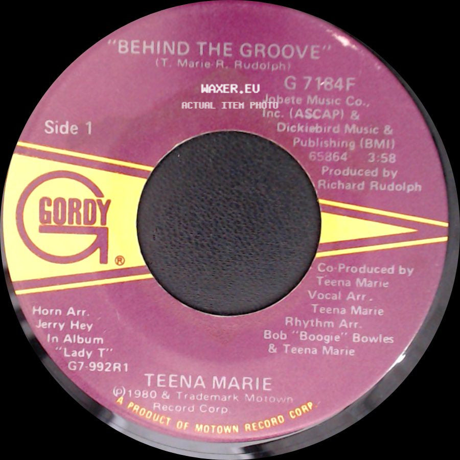 Teena Marie - Behind The Groove / You're All The Boogie I Need side A