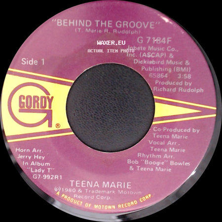 Teena Marie - Behind The Groove / You're All The Boogie I Need side A