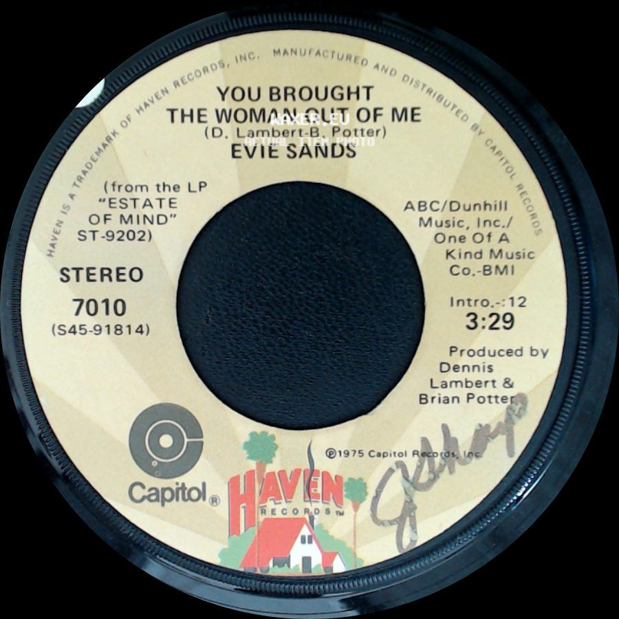 Evie Sands - Early Morning Sunshine / You Brought The Woman Out Of Me side B