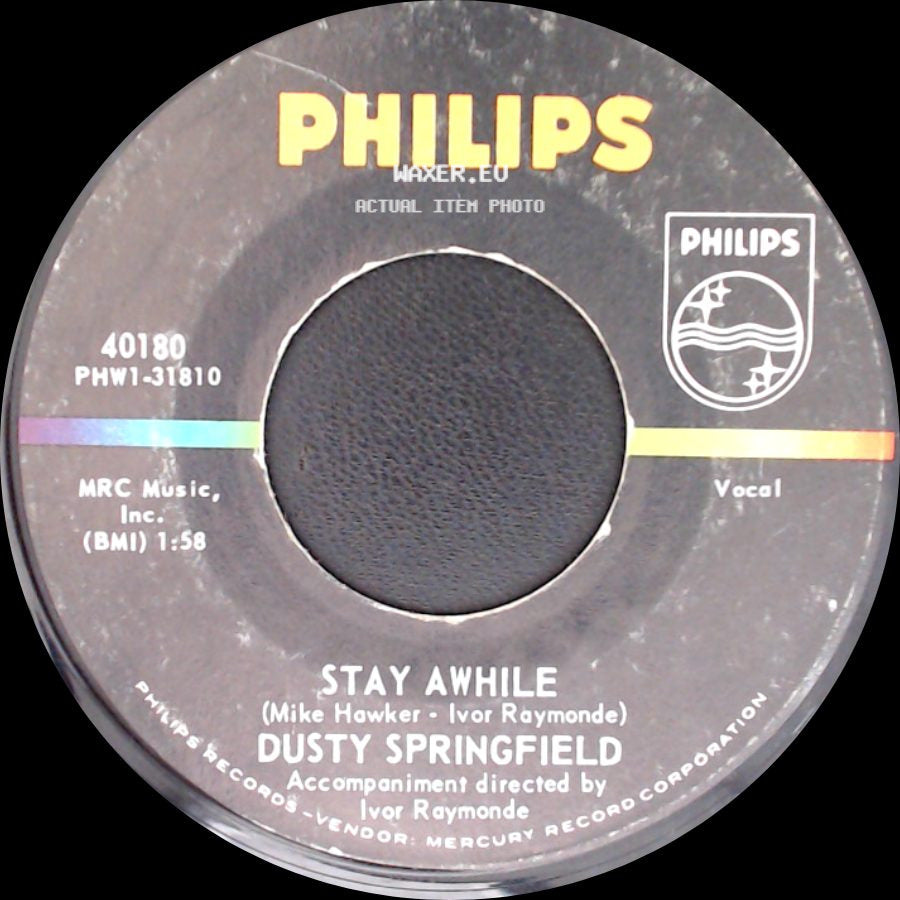 Dusty Springfield - Stay Awhile / Something Special side A