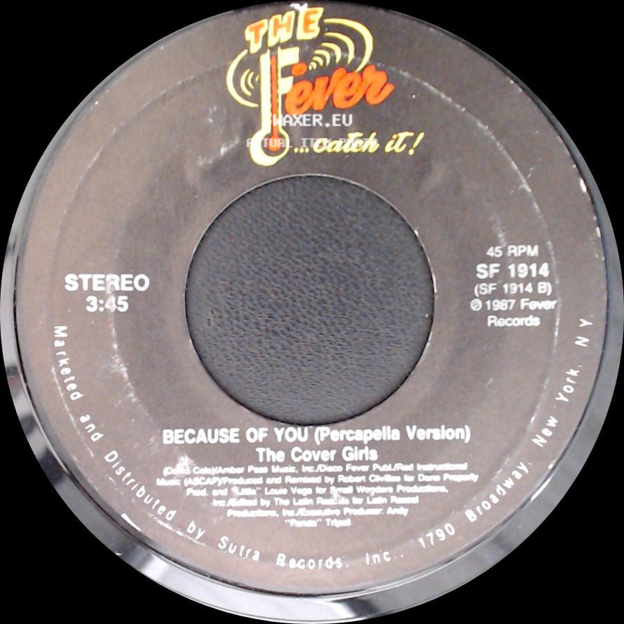 The Cover Girls - Because Of You (Percapella Version) / Because Of You side A