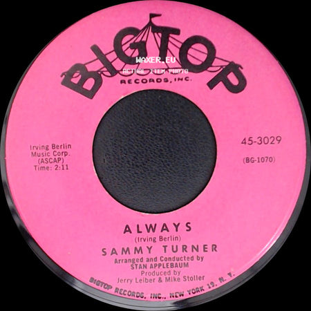 Sammy Turner - Symphony / Always side B