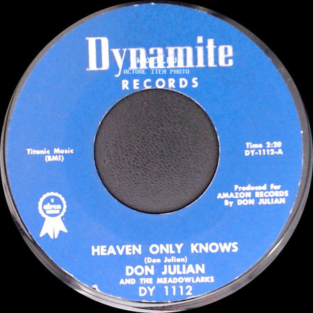 Don Julian And The Meadowlarks - Popeye (With A Touch Of The Twist) / Heaven Only Knows side B