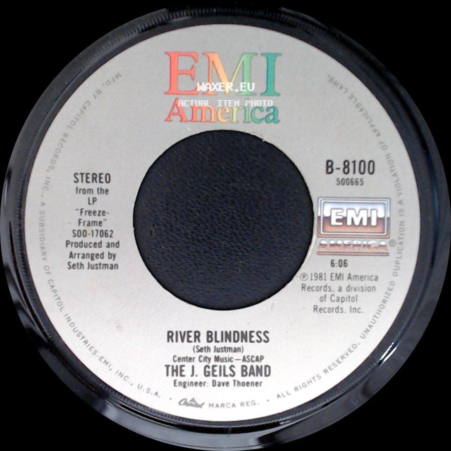 The J. Geils Band - River Blindness / Angel In Blue side A