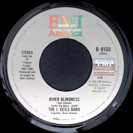 The J. Geils Band - River Blindness / Angel In Blue side A