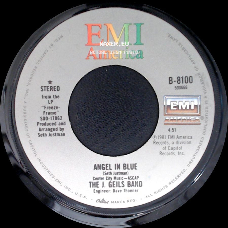 The J. Geils Band - River Blindness / Angel In Blue side B