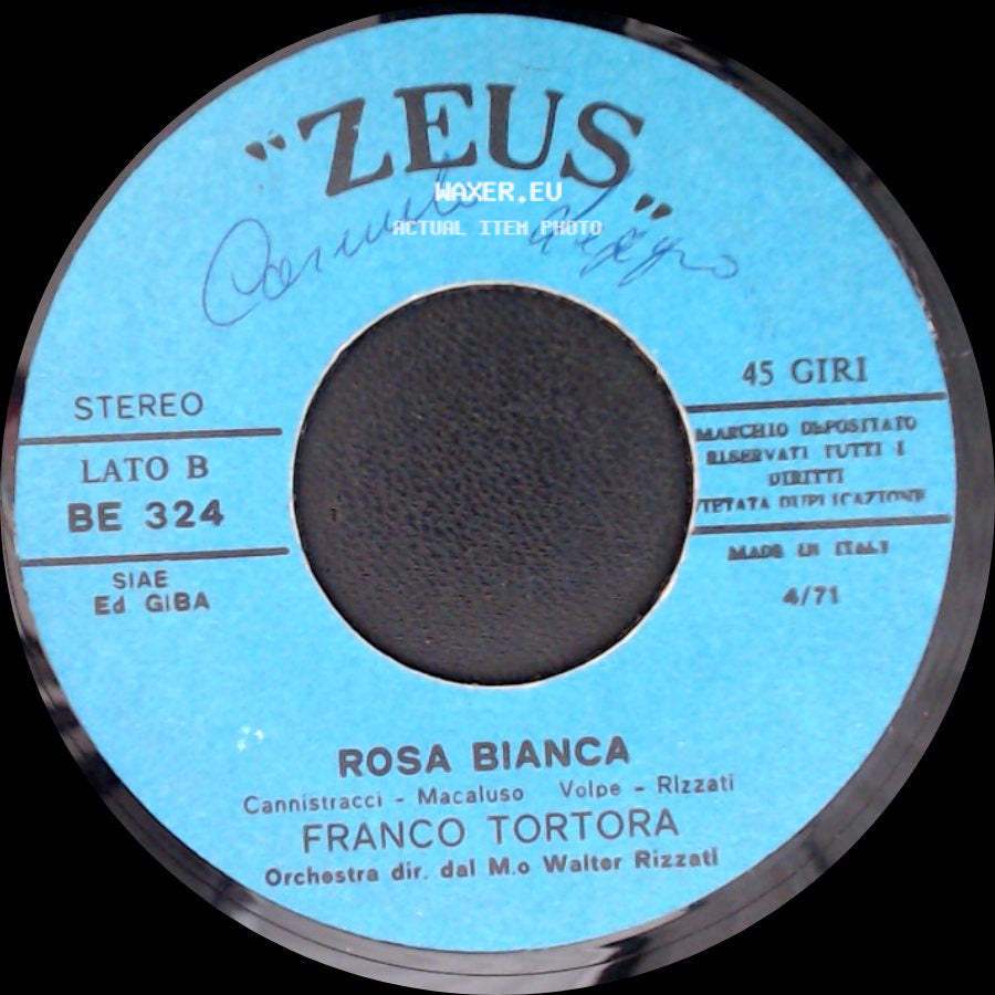 Franco Tortora - Rosa Bianca / Il Tuo Sorriso side A