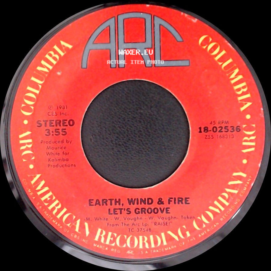 Earth, Wind & Fire - Let's Groove / Let's Groove (Instrumental) side A
