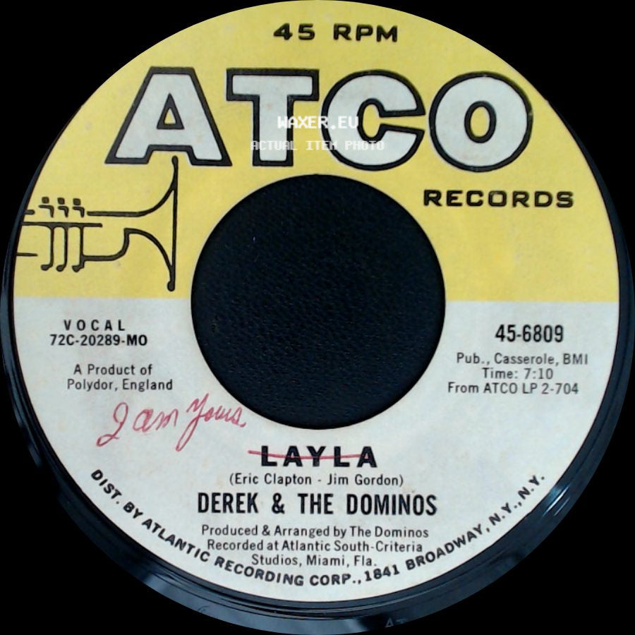 Derek & The Dominos - I Am Yours / Layla side B