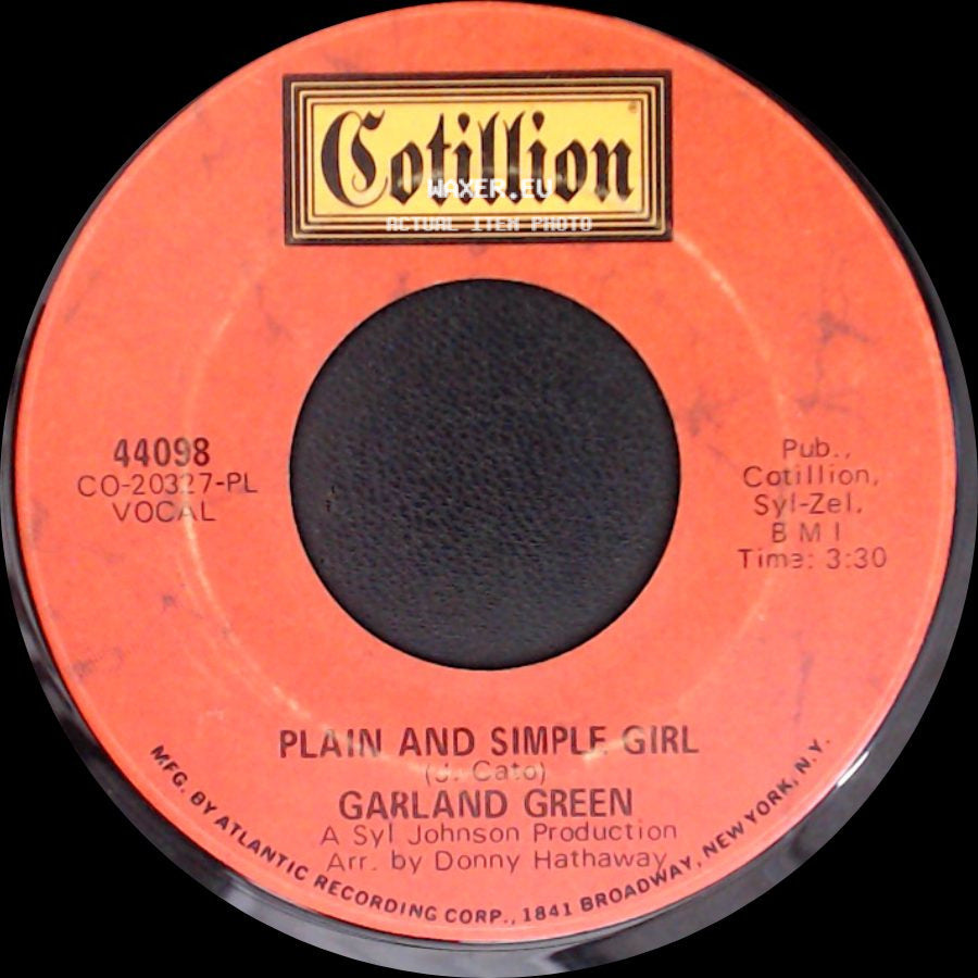 Garland Green - Hey Cloud / Plain And Simple Girl side B