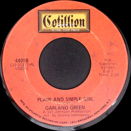 Garland Green - Hey Cloud / Plain And Simple Girl side B