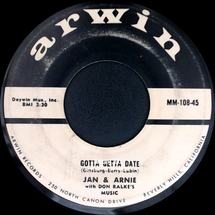 Jan & Arnie - Jennie Lee / Gotta Getta Date side B