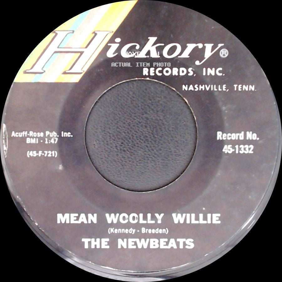 The Newbeats - Run, Baby Run (Back Into My Arms) / Mean Woolly Willie side B