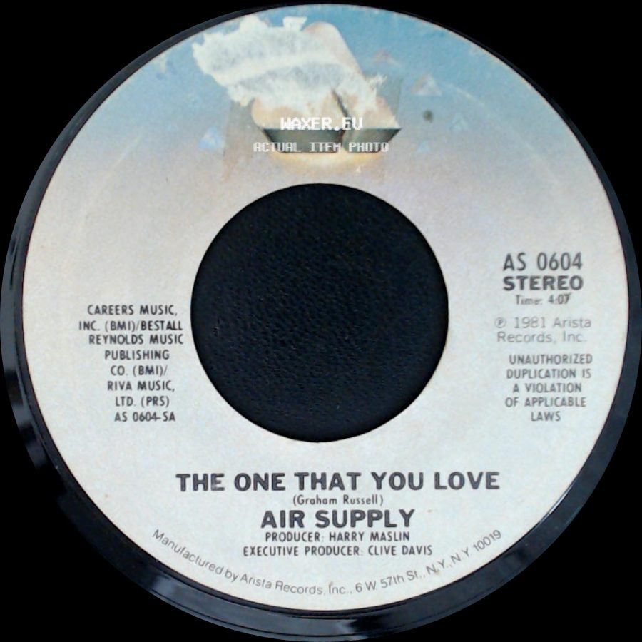 Air Supply - I Want To Give It All / The One That You Love side B