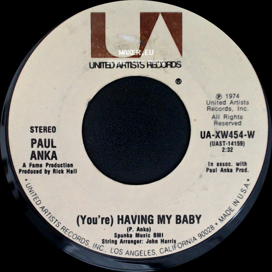 Paul Anka - (You're) Having My Baby / Papa side A