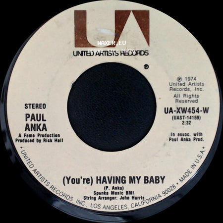 Paul Anka - (You're) Having My Baby / Papa side A