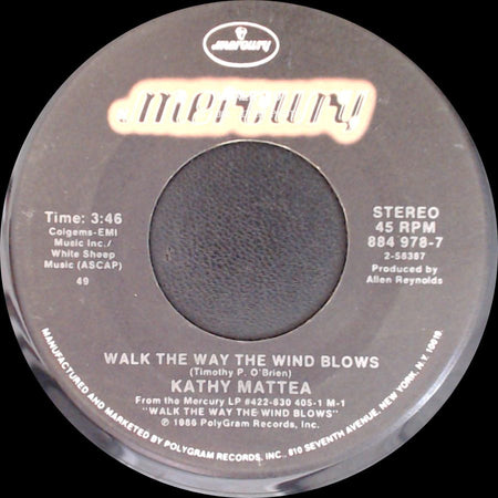 Kathy Mattea - Walk The Way The Wind Blows / Come Home To West Virginia side A