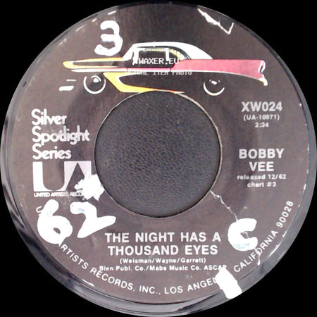 Bobby Vee - Charms / The Night Has A Thousand Eyes side B