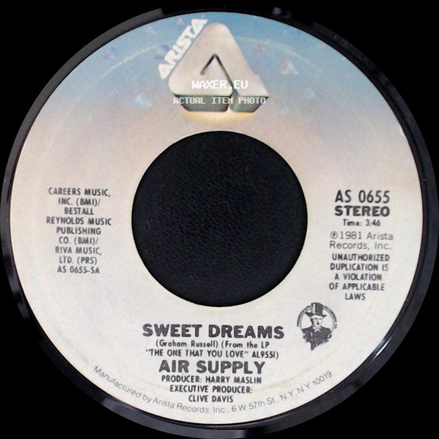 Air Supply - Sweet Dreams / Don't Turn Me Away side A