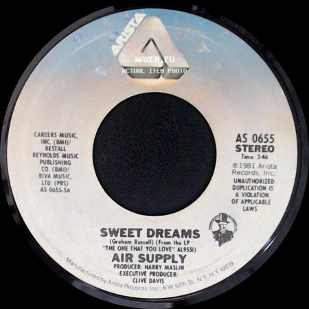 Air Supply - Sweet Dreams / Don't Turn Me Away side A