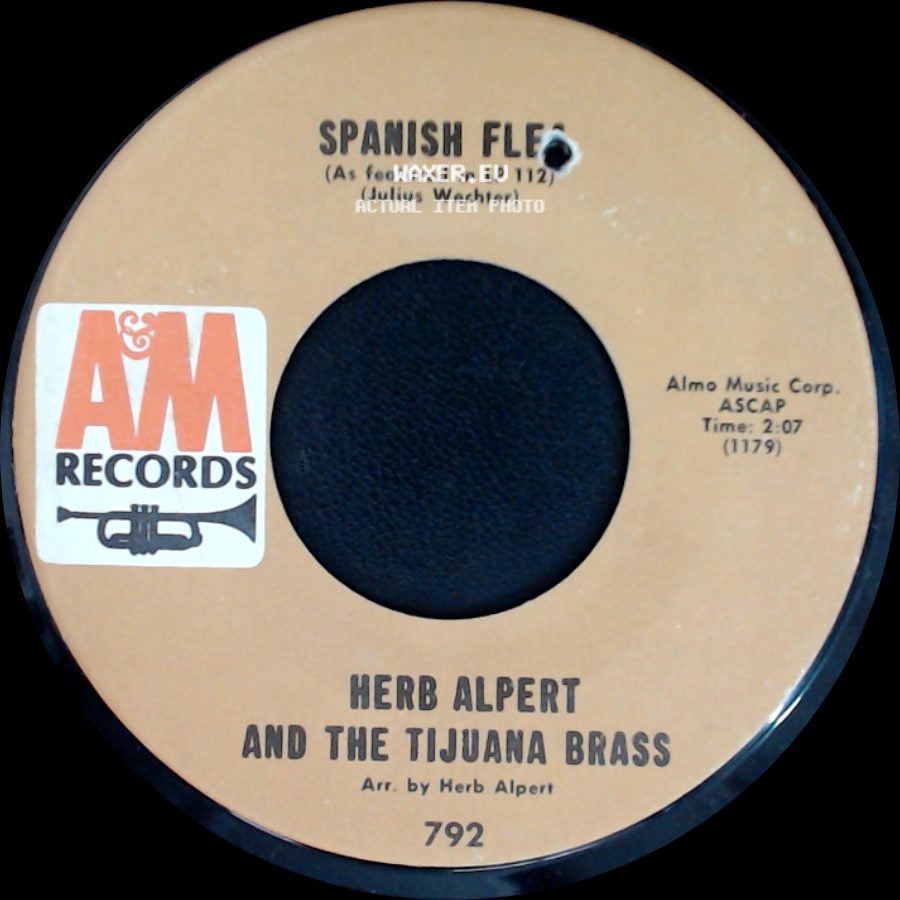 Herb Alpert And The Tijuana Brass - What Now My Love / Spanish Flea side B