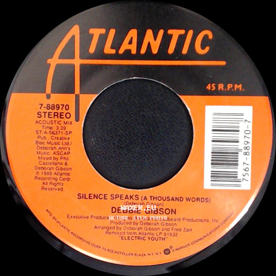 Debbie Gibson - Silence Speaks (A Thousand Words) / Lost In Your Eyes side A