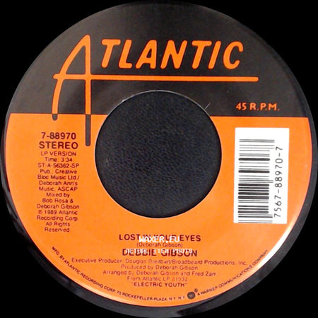 Debbie Gibson - Silence Speaks (A Thousand Words) / Lost In Your Eyes side B