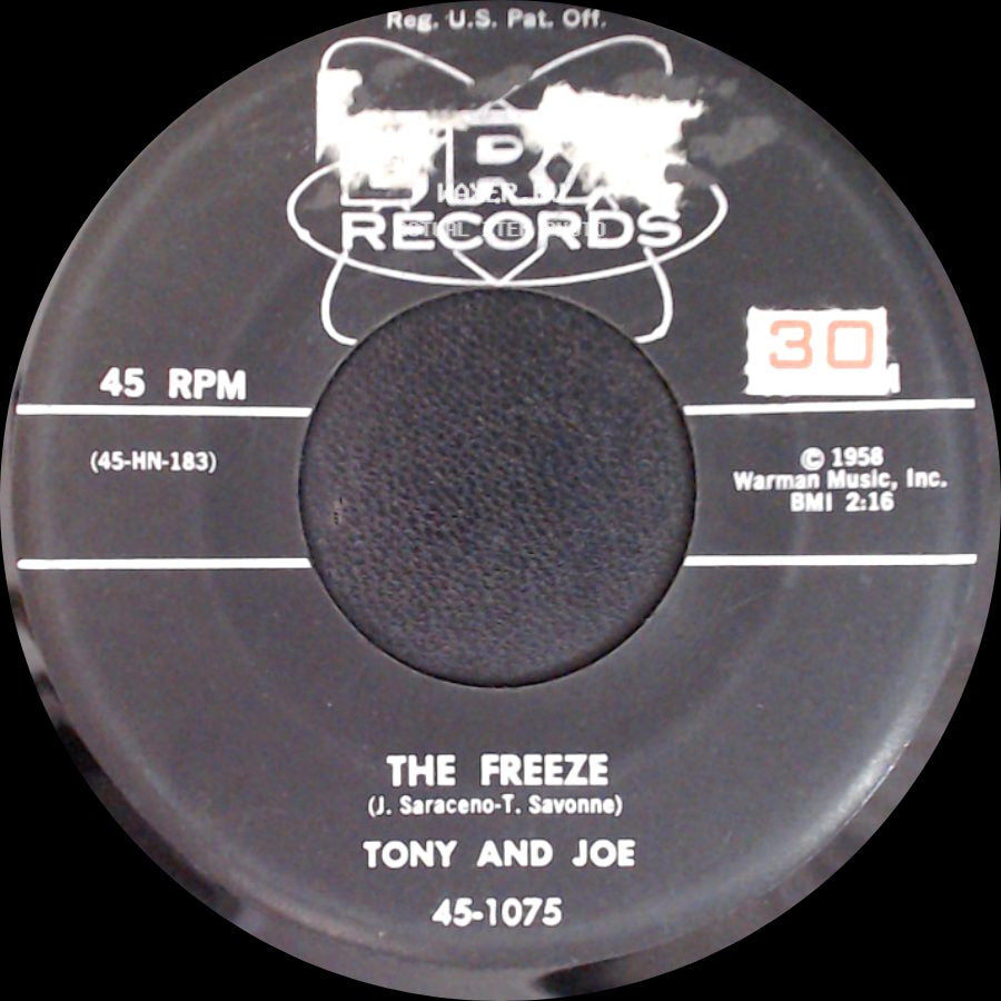 Tony And Joe - Gonna Get A Little Kissin' Tonight / The Freeze side B