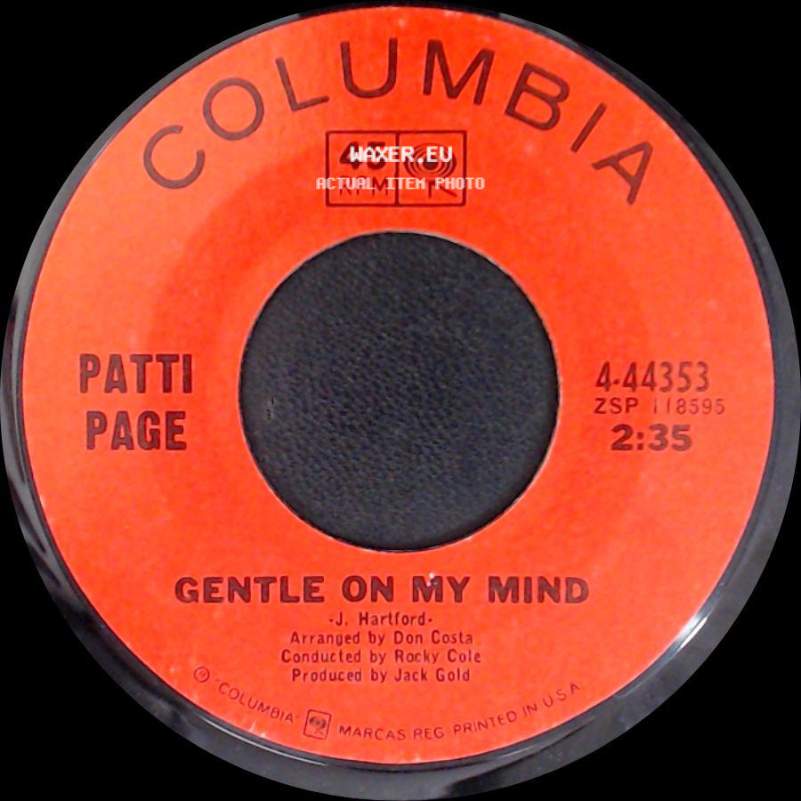 Patti Page - Gentle On My Mind / Excuse Me side A