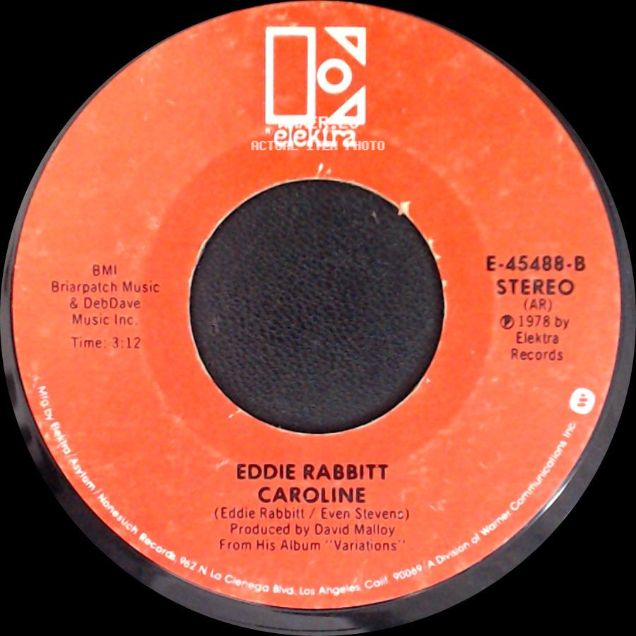 Eddie Rabbitt - You Don't Love Me Anymore / Caroline side B