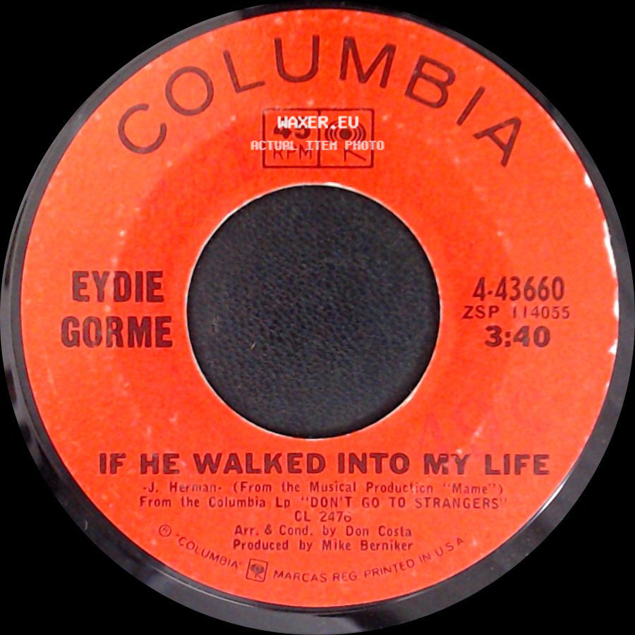 Eydie Gorme - Tell Him I Said Hello / If He Walked Into My Life side B