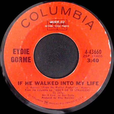 Eydie Gorme - Tell Him I Said Hello / If He Walked Into My Life side B
