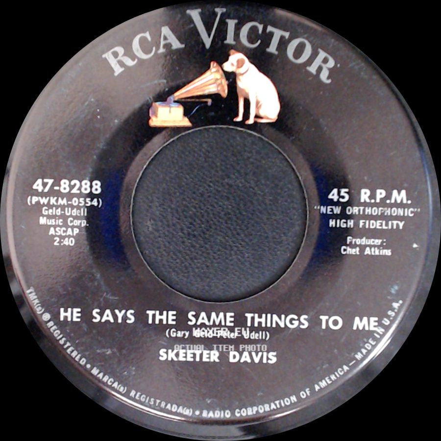 Skeeter Davis - He Says The Same Things To Me / How Much Can A Lonely Heart Stand side A