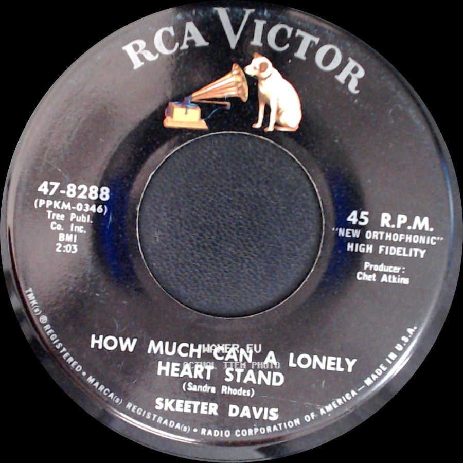 Skeeter Davis - He Says The Same Things To Me / How Much Can A Lonely Heart Stand side B