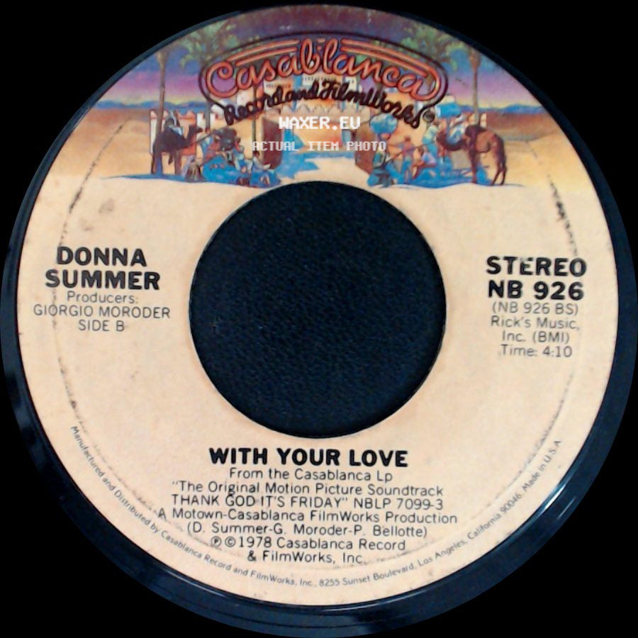 Donna Summer - Last Dance / With Your Love side B
