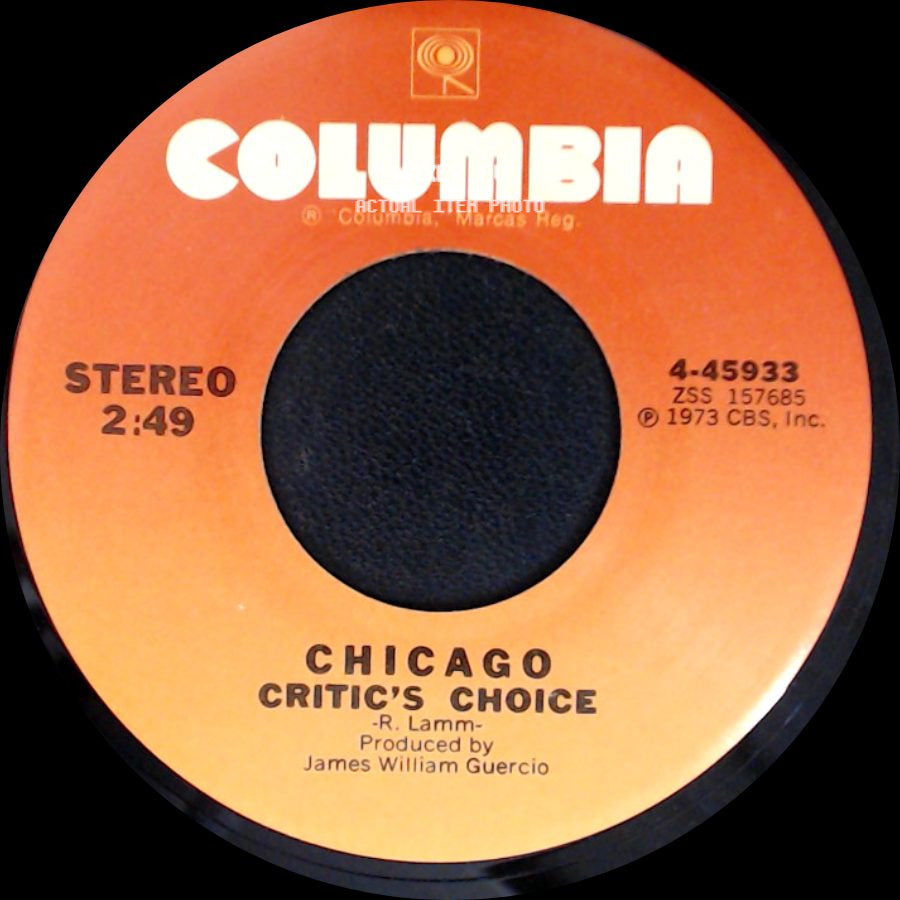 Chicago - Just You 'n' Me / Critic's Choice side B