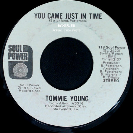 Tommie Young - You Can't Have Your Cake (And Eat It Too) / You Came Just In Time side B